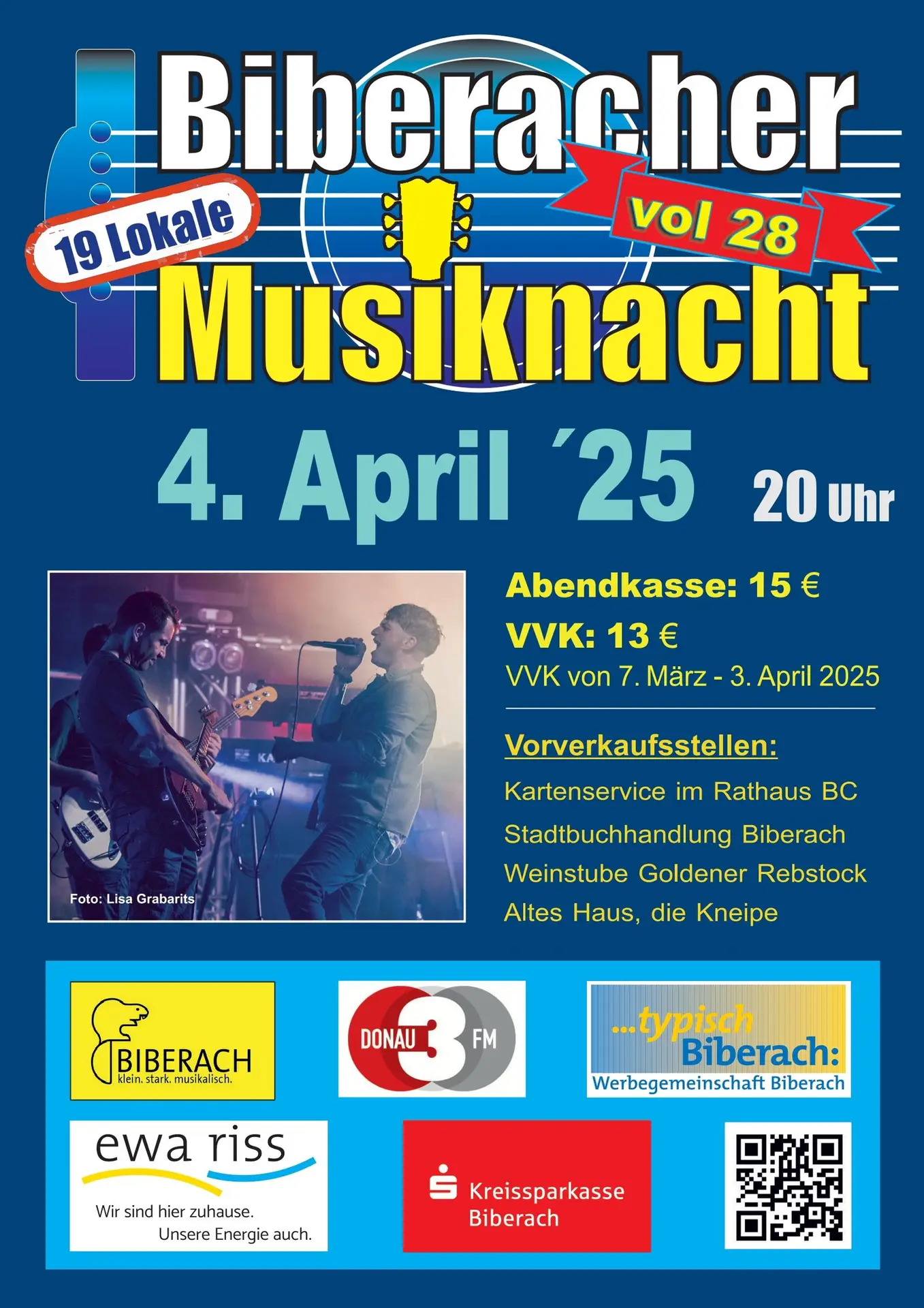 Plakat 28. Biberacher Musiknacht